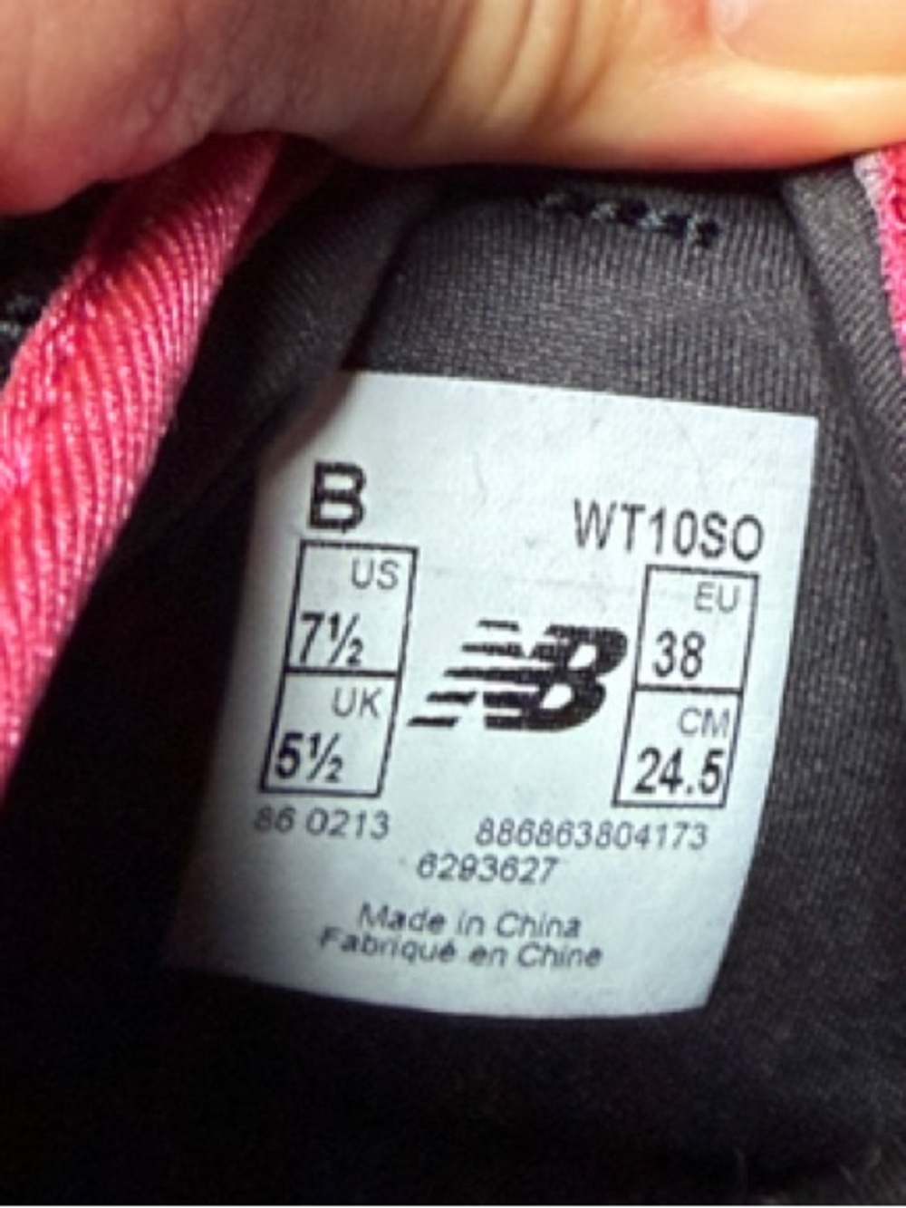 New Balance Black Mesh Slip-On Athletic Sneakers with Pink and Yellow Accents - Picture 4 of 4